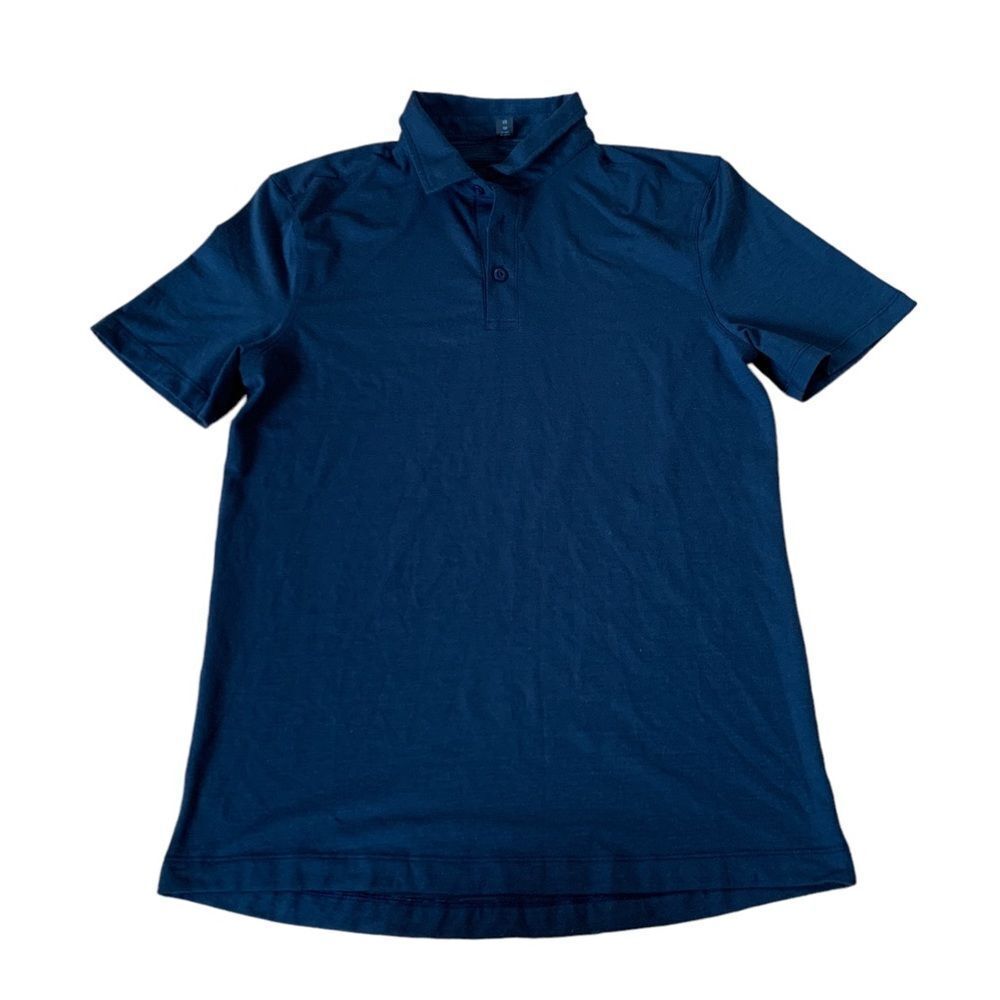 Lululemon Men Navy Polo Shirt Size Small